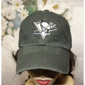 Vtg Pittsburgh Penguins NHL Hockey Twins Enterprise Fitted Hat Cap Size M Unisex